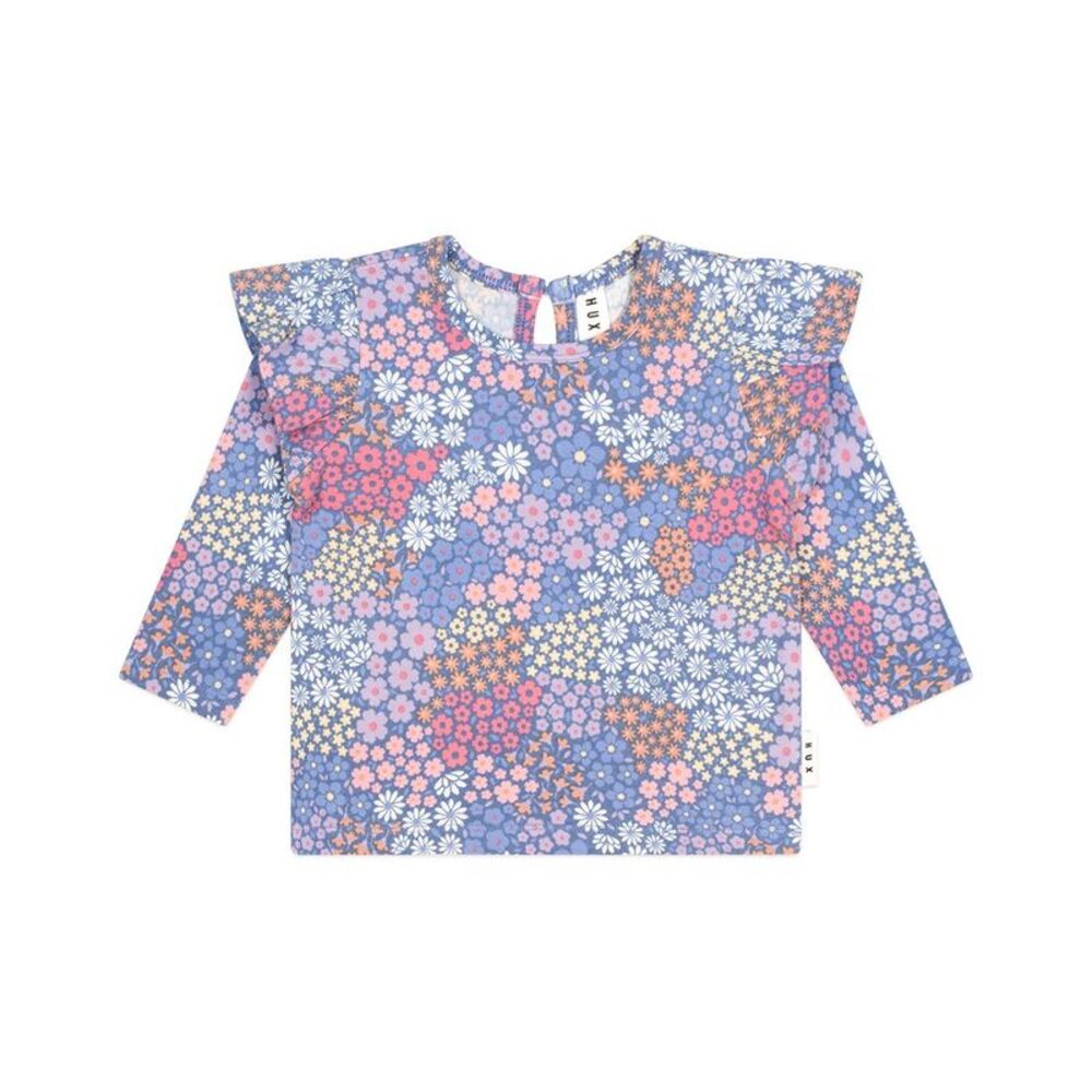 Huxbaby Girls  Floral Bloom Frill Top, Multi